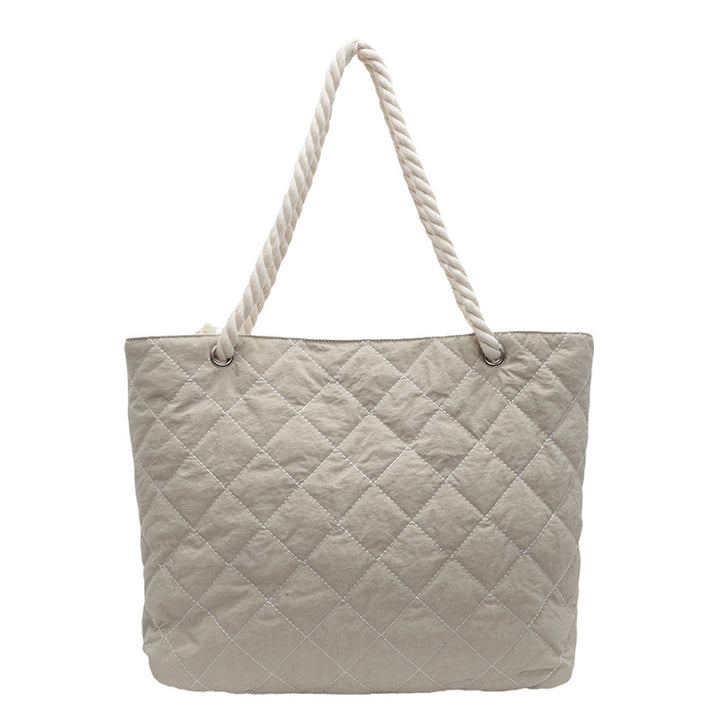Quilted Beach Tote Bag