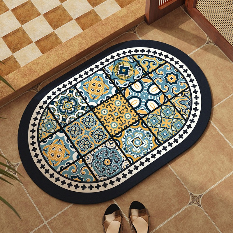 Decorative Mosaic Pattern Bath Mat