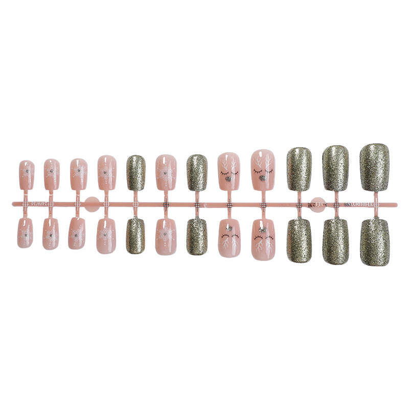 Glittery Press-On Nail Collection Kalsten