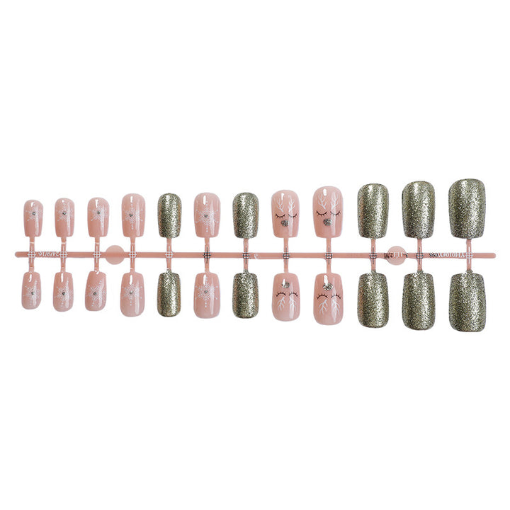 Glittery Press-On Nail Collection Kalsten