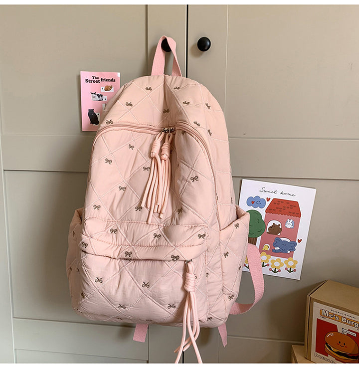 Quilted Embellished Backpack Kalsten