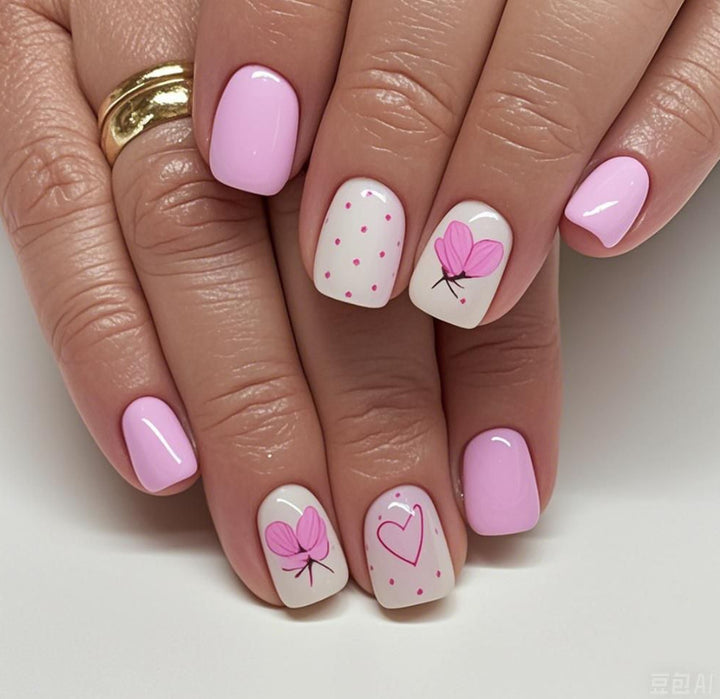 Creative Floral Acrylic Nail Art Set Kalsten