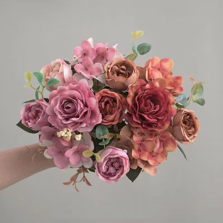 Lush Realistic Floral Bouquet Arrangement