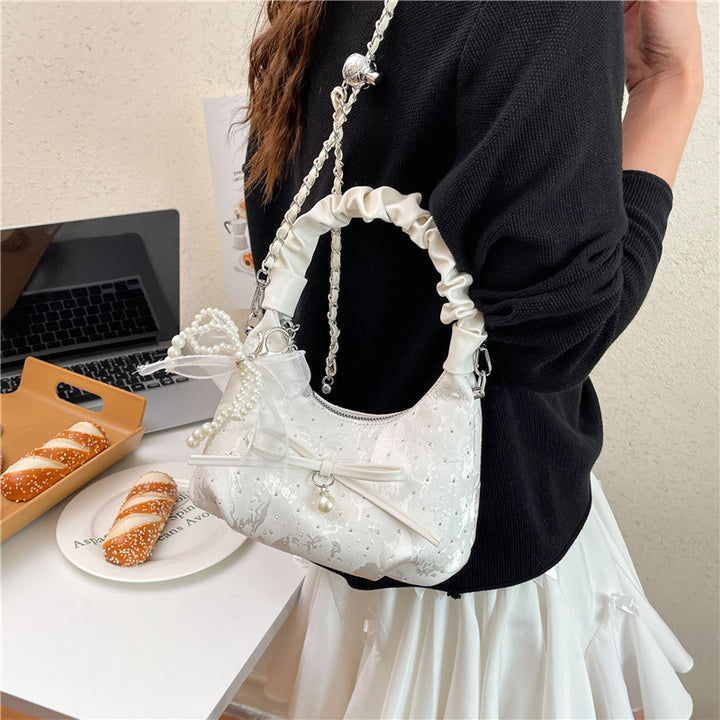 Elegant Bow-Embellished Shoulder Bag