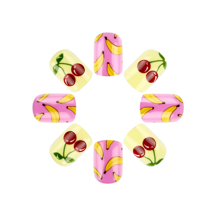 Fun Fruit-Themed Press-On Nail Art Set Kalsten