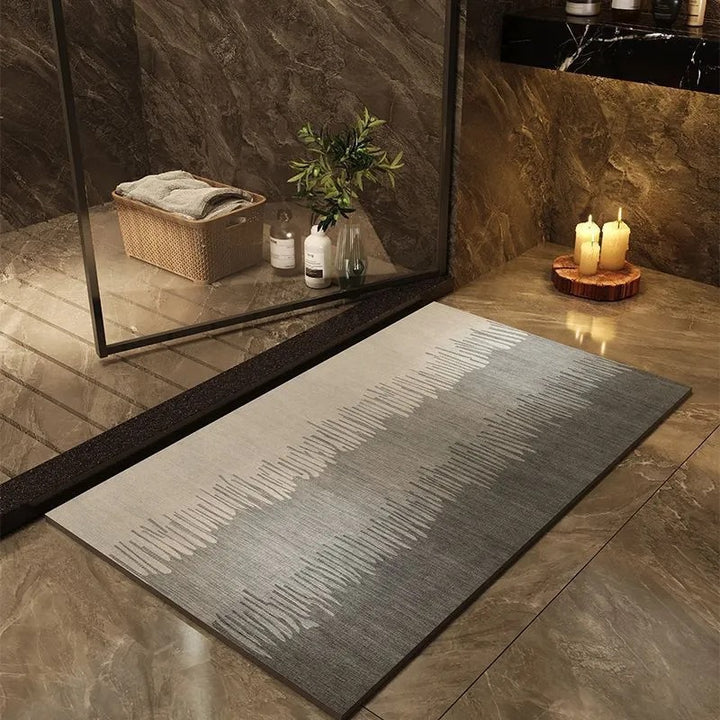 Modern Geometric Bath Mat Kalsten