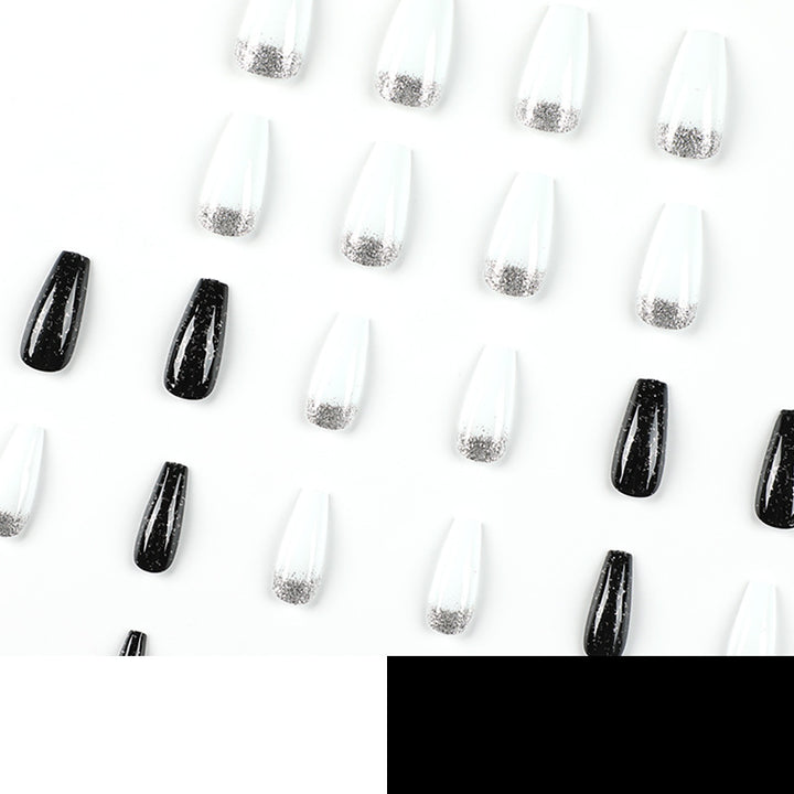Glamorous artificial nails with glitter and ombre effect Kalsten