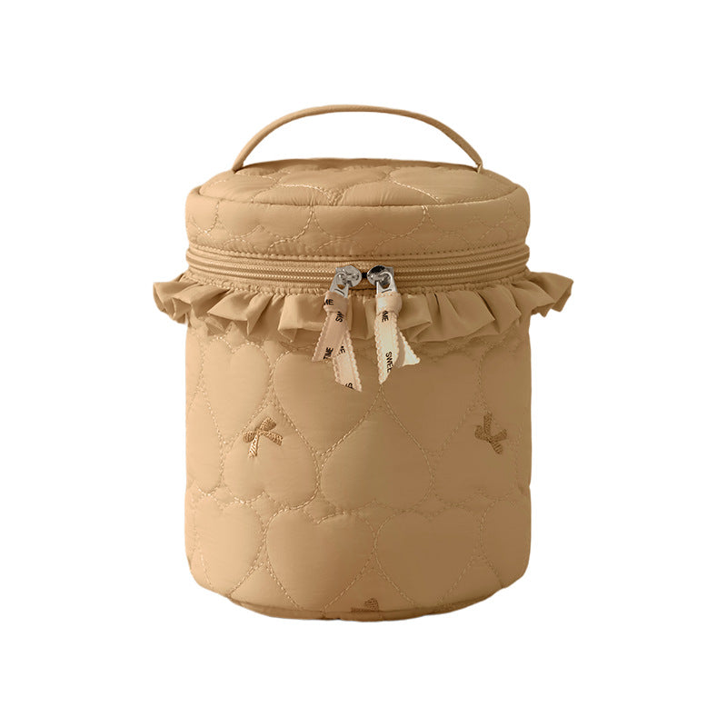Quilted Makeup Storage Canister Kalsten