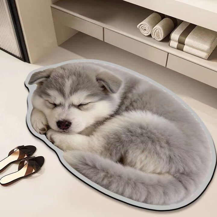 Cozy Cat-Shaped Bath Mat