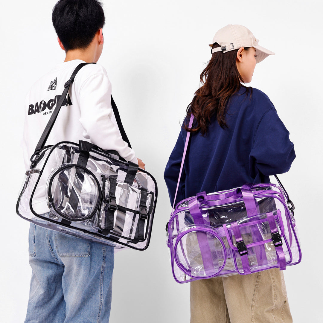 Transparent sports and travel bag with practical compartments Kalsten