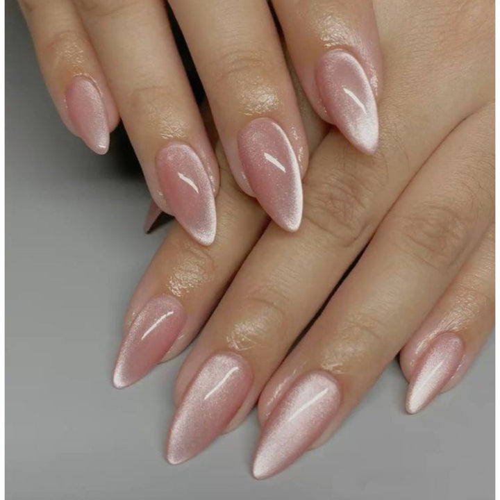 Sparkling Almond-Shaped Press-On Nails Kalsten