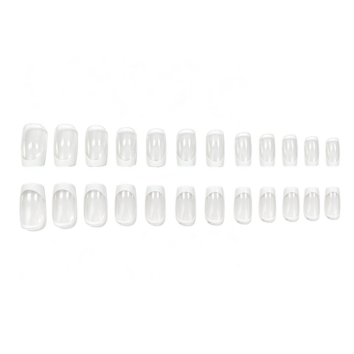 Elegant French Tip Acrylic Nail Enhancements Kalsten 1789915565