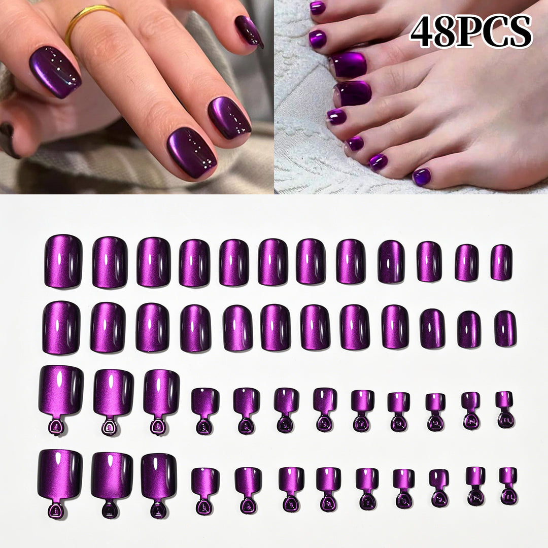 Premium Glossy Press-On Nail Tips Set Kalsten