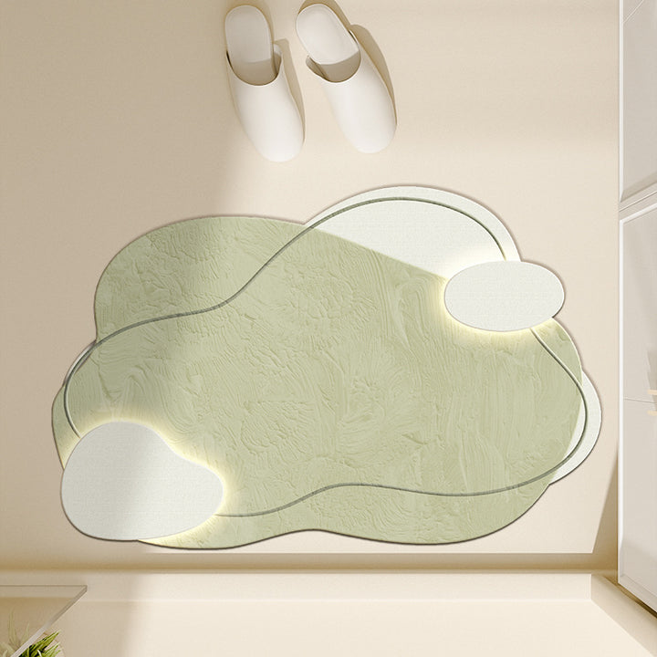 Floral-Inspired Decorative Bath Mat Kalsten