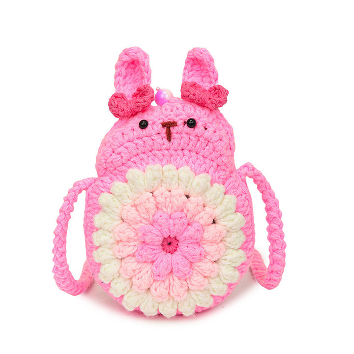 Cute Bunny-Themed Crochet Mini Backpack