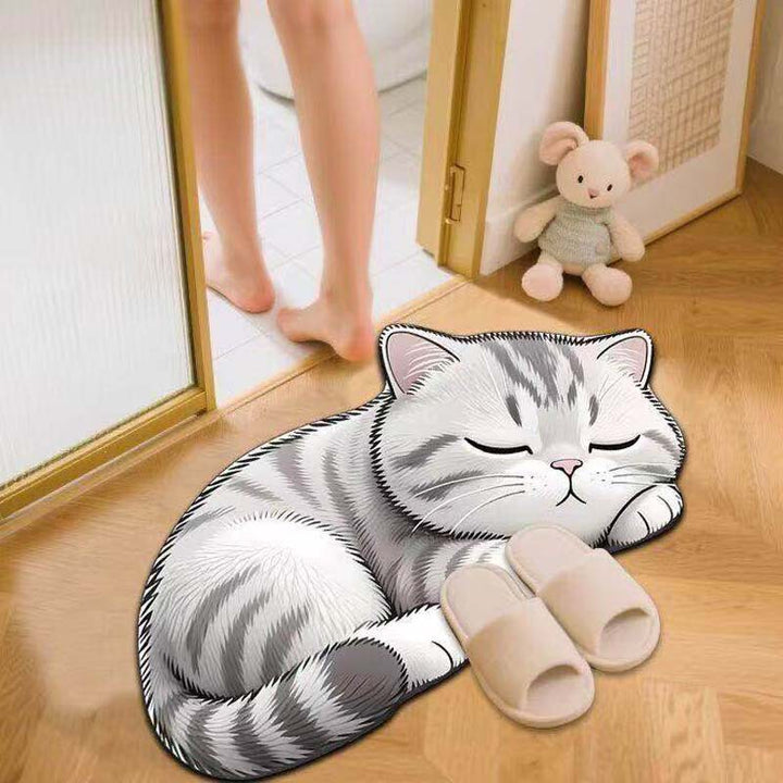 Cat Shaped  Bath Mat