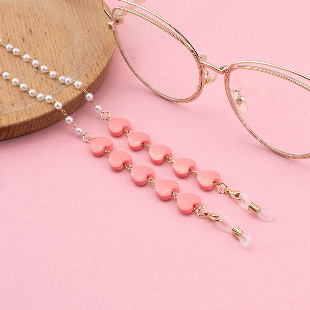 Decorative Heart-Shaped Eyewear Chain Kalsten