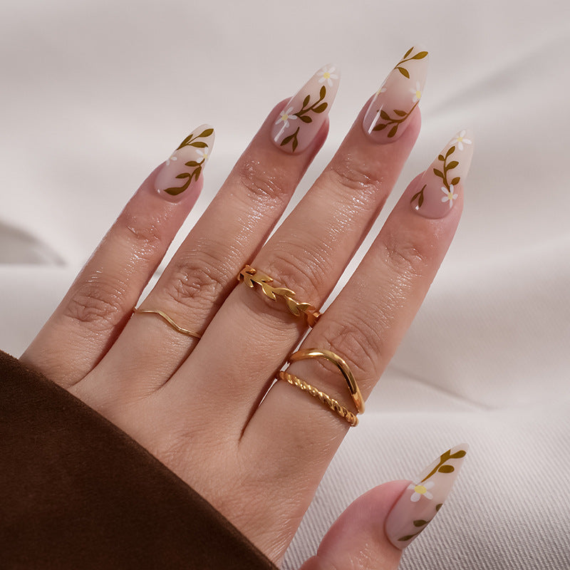 Festive Holiday Themed Decorative Press-On Nails