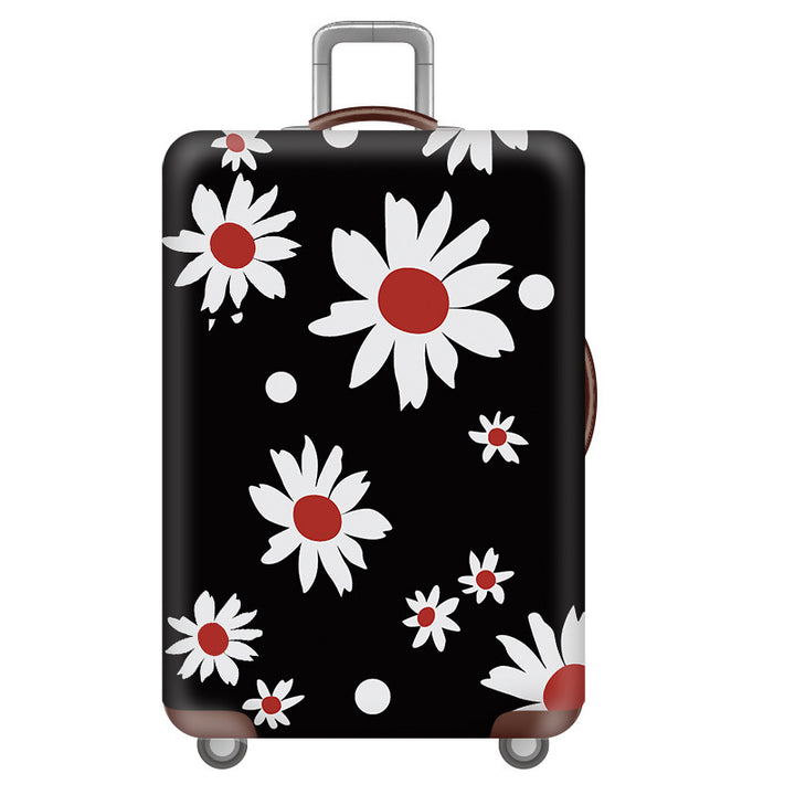 Women's Hardshell Travel Suitcase with Floral Decoration Kalsten