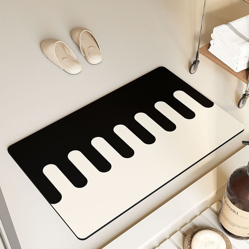 Piano Keys Design Bath Mat Kalsten