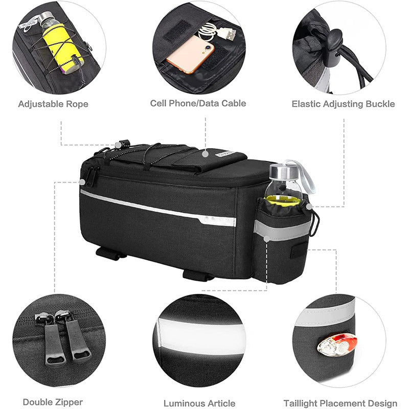Multifunctional bicycle bag with insulated drink holder Kalsten
