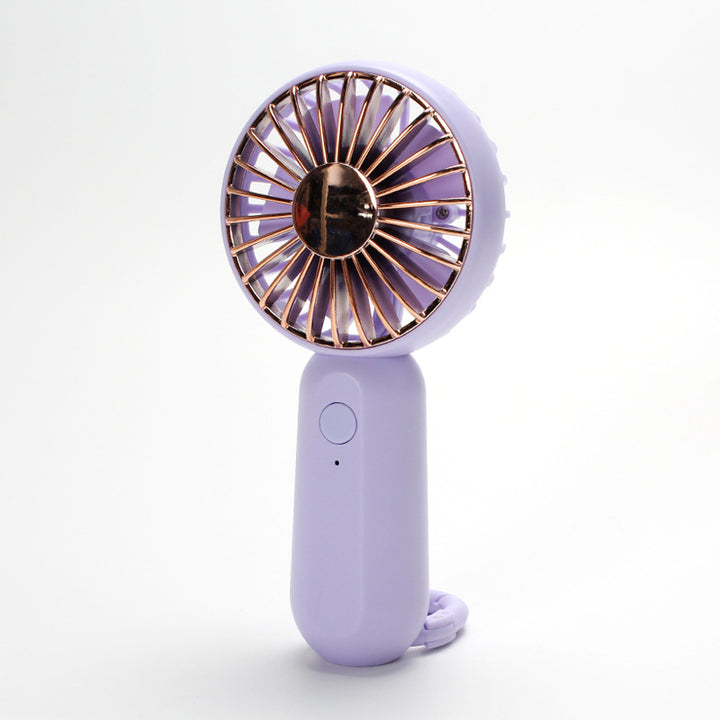 Unisex portable mini hand fan with USB charging and carrying strap Kalsten