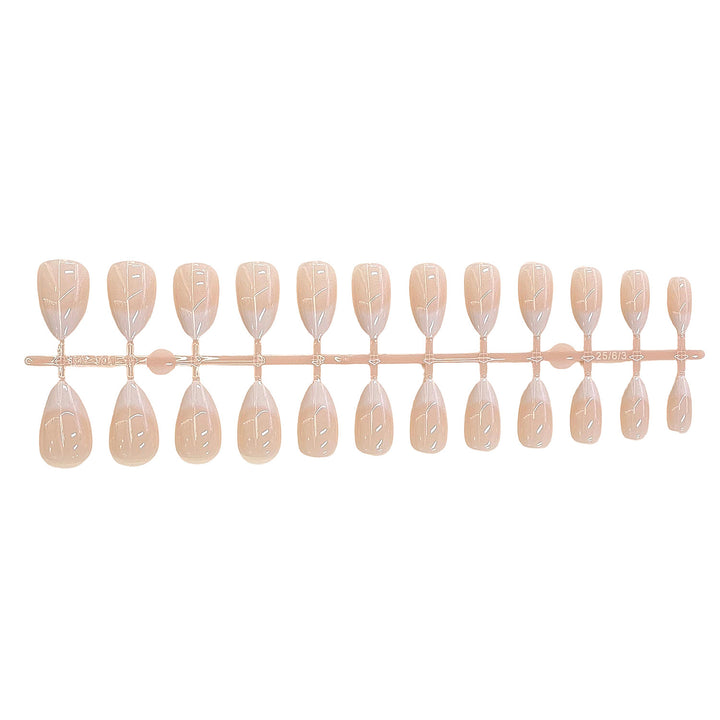 Natural French Tip Press-On Nail Set Kalsten