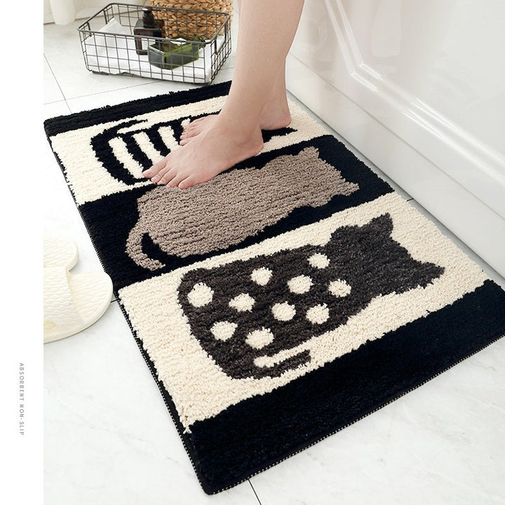Playful Cartoon Pet Bath Mat Kalsten