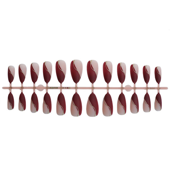 Nail art set with elegant wave patterns Kalsten