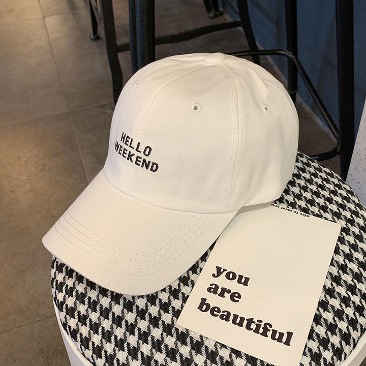 Stylish Cotton Baseball Cap with Inspirational Quote