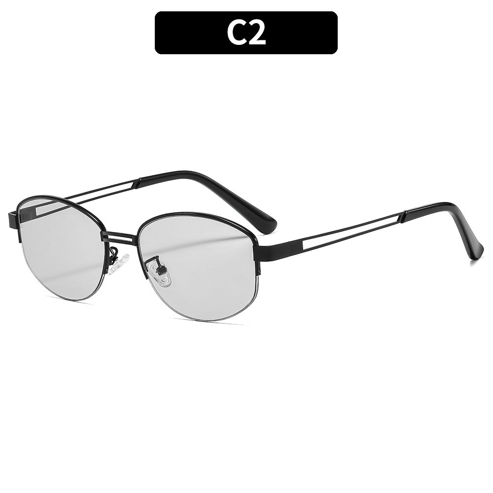 Angular Metal Hexagonal Sunglasses