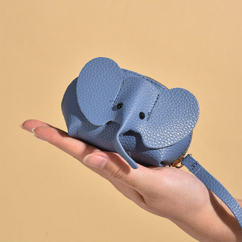 Cute Elephant-Themed Zippered Coin Purse Kalsten