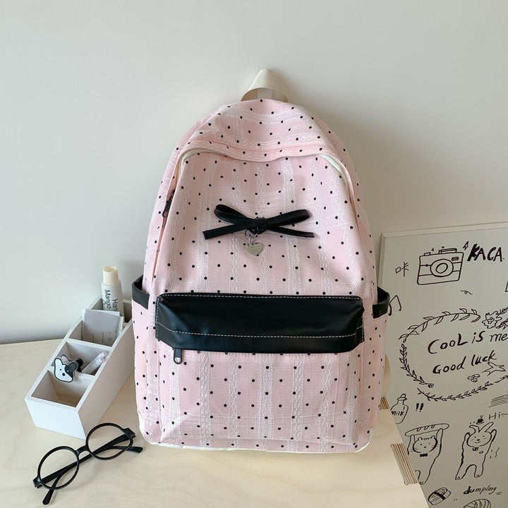 Stylish Polka Dot Backpack