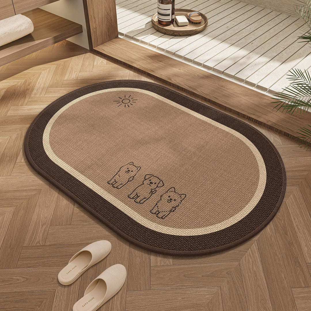Cute Cat Design Bath Mat Kalsten