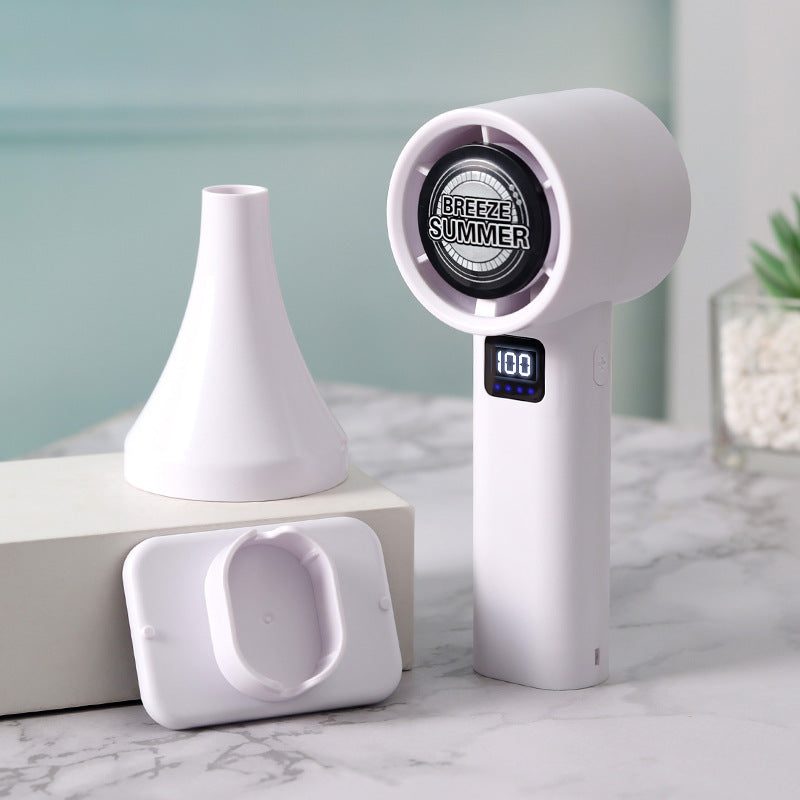 Ladies portable mini misting fan with LCD temperature display Kalsten