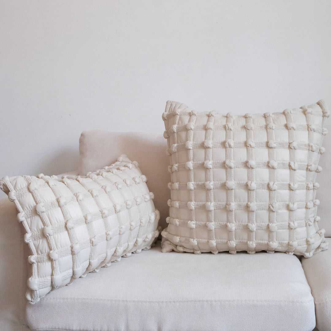 Textured Woven Accent Cushion for Living Room