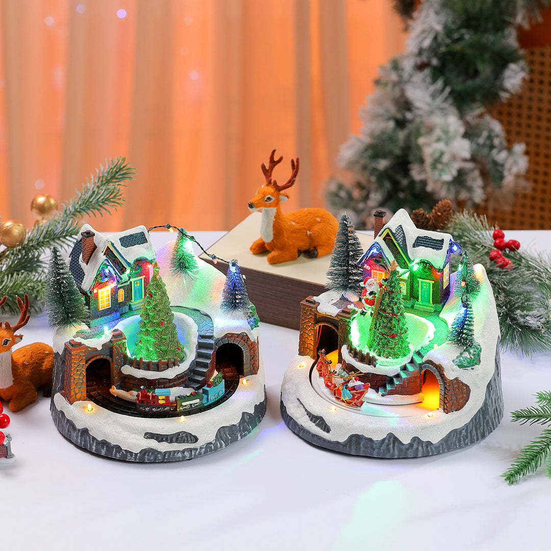 LED Light-Up Christmas Village Display Kalsten
