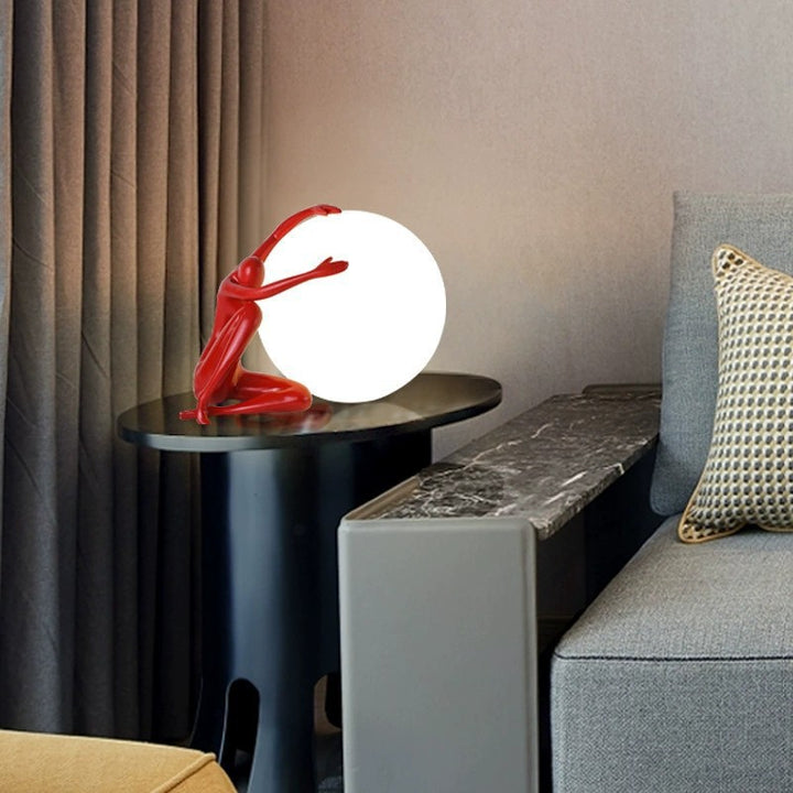 Artistic Table Lamp with Unique Sculptural Design