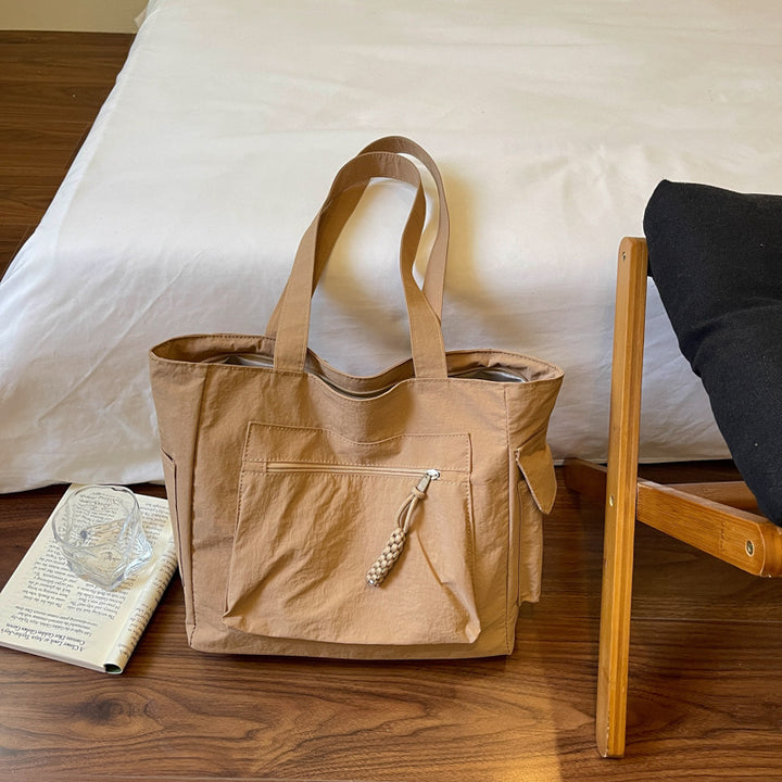 Versatile Multi-Pocket Canvas Tote