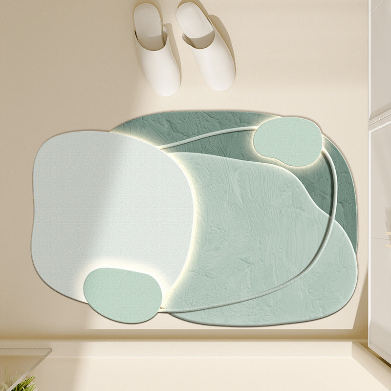 Floral-Inspired Decorative Bath Mat Kalsten