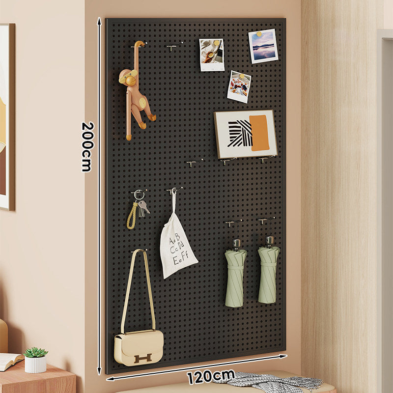 Wall-Mounted Perforated Metal Pegboard Organizer Panel