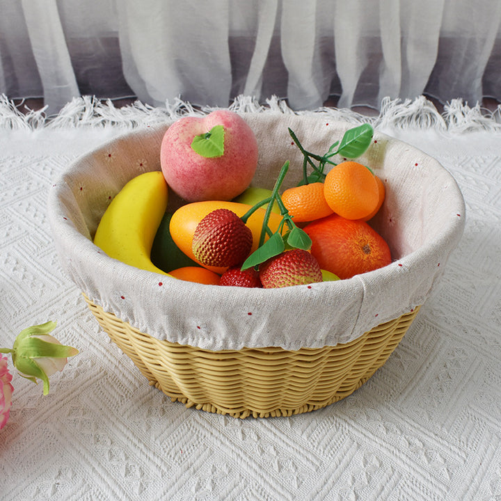 Cozy Fabric-Lined Woven Basket Kalsten