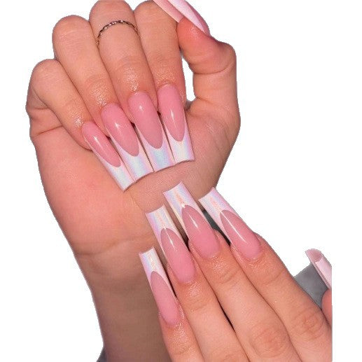 Elegant French Tip Nail Art Enhancements Kalsten