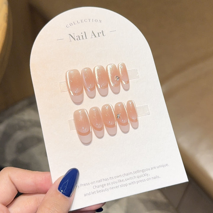 Artificial nails with glitter accents Kalsten