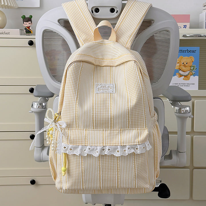 Stylish Striped Design Backpack Kalsten