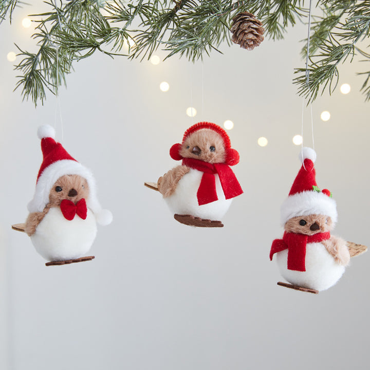 Decorative Winter Bird Figurine