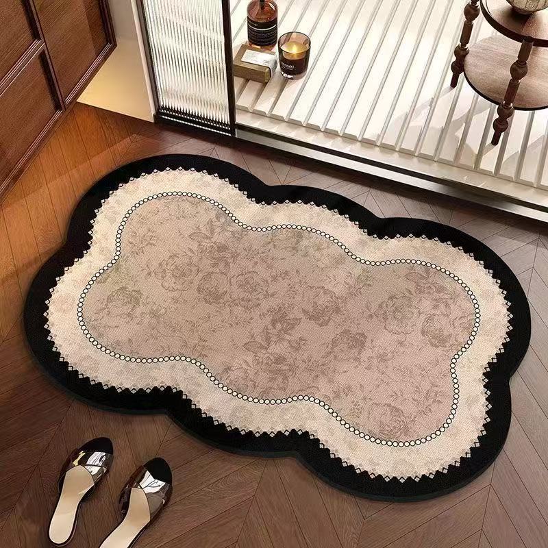Floral Design Memory Foam Area Mat