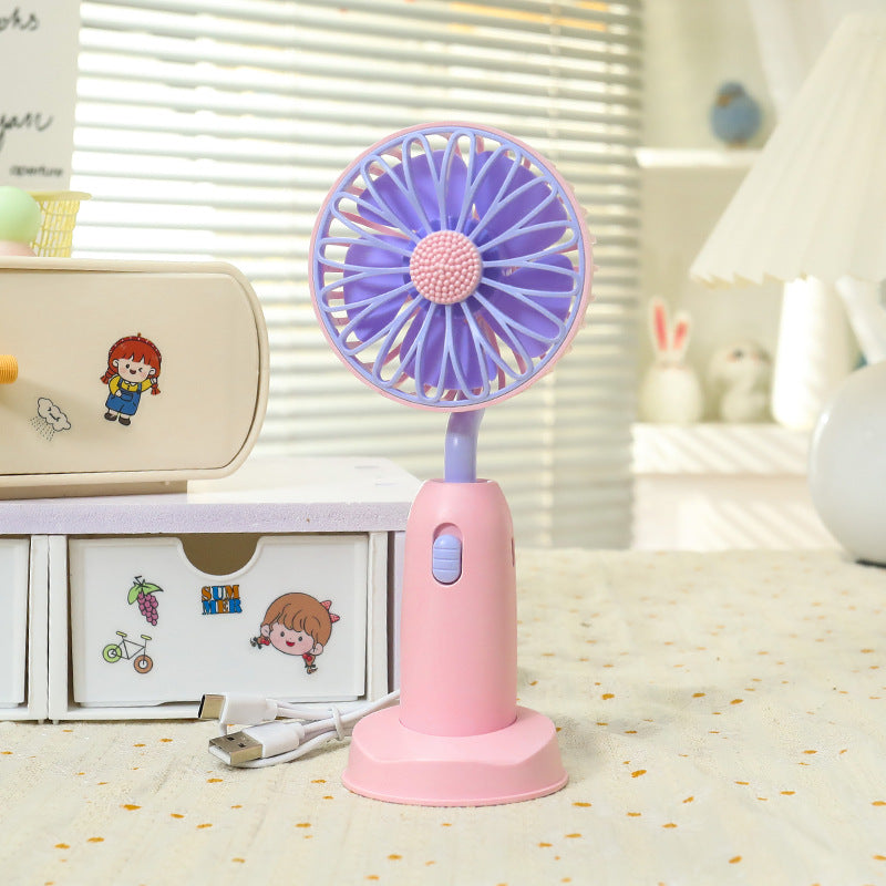 Women's Portable Hand Fan with Gentle Rotation Function Kalsten