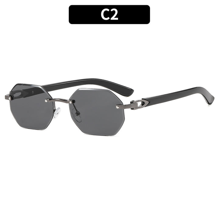 Octagonal Frame Sunglasses with Distinctive Tortoiseshell Accents