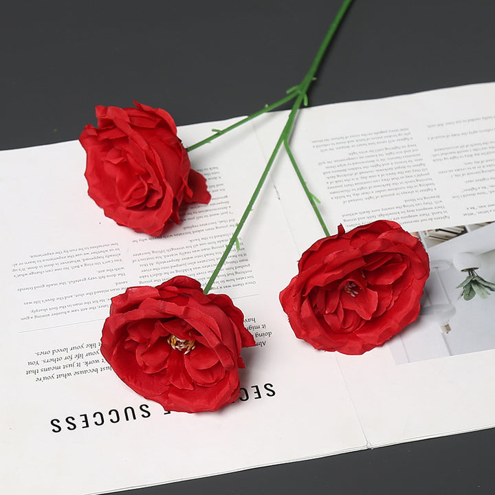 Elegant Peony Floral Stem for Home Decor Display